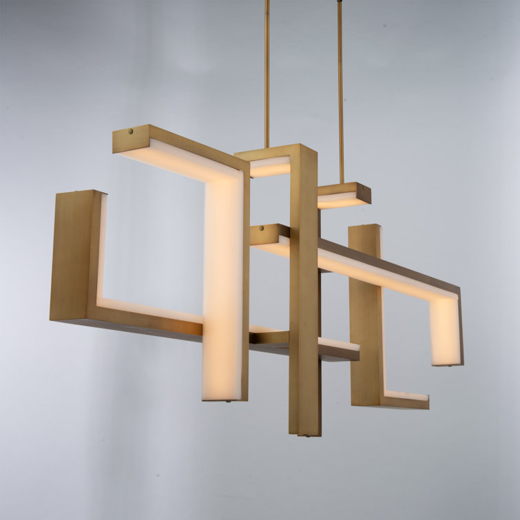 Aged Brass 1-Light LED Indoor/Outdoor Pendant