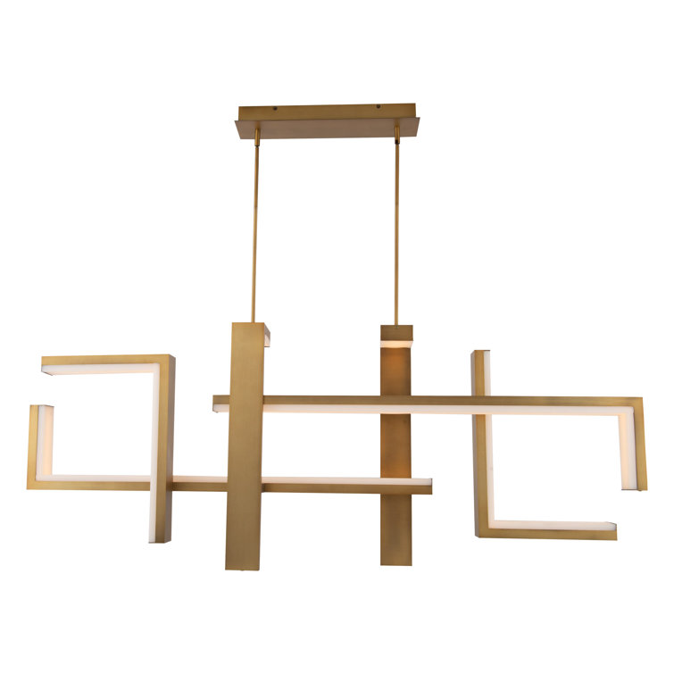 Aged Brass 1-Light LED Indoor/Outdoor Pendant