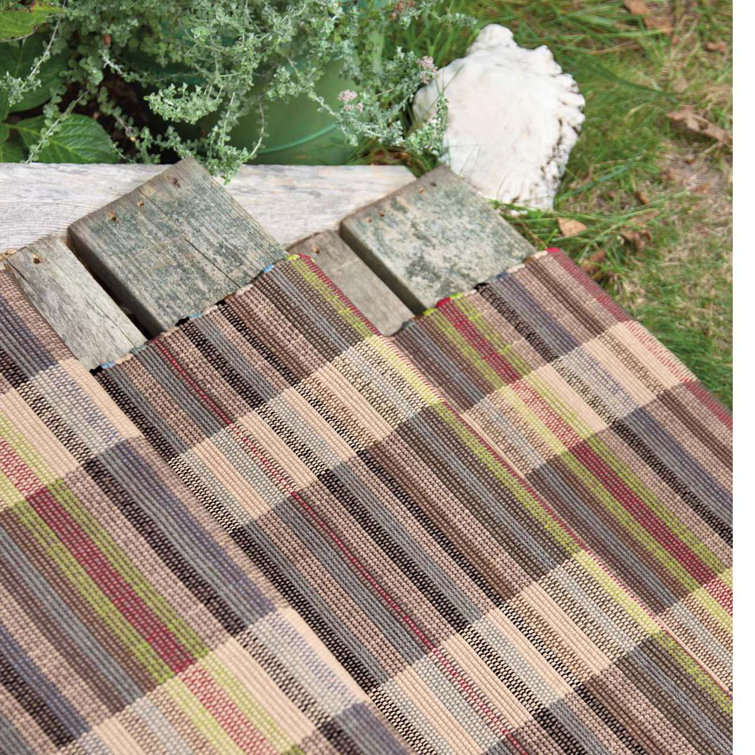 Swedish Rag Stripe 4' x 6' Reversible Indoor/Outdoor Rug