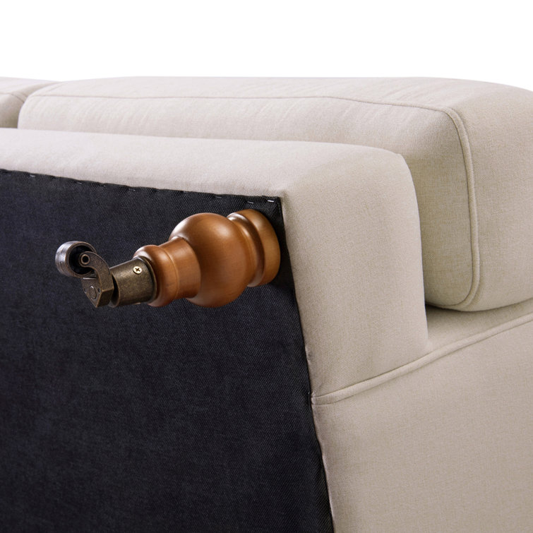 Alana Lawson 88'' Sky Neutral Velvet Upholstered Sofa