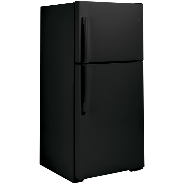 Black 21.9 Cu. Ft. Smart Energy Star Top Freezer Refrigerator
