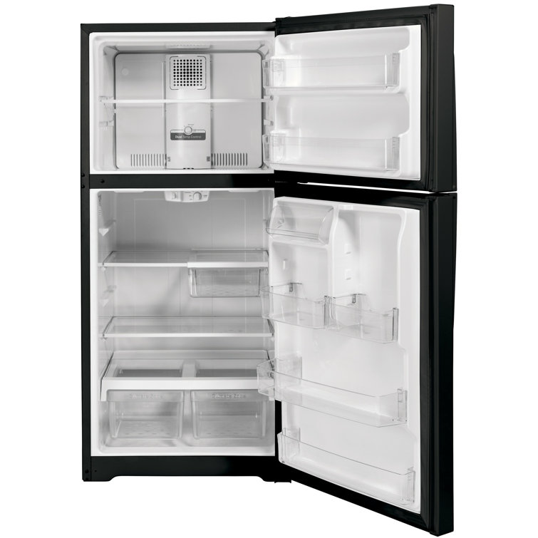 Black 21.9 Cu. Ft. Smart Energy Star Top Freezer Refrigerator