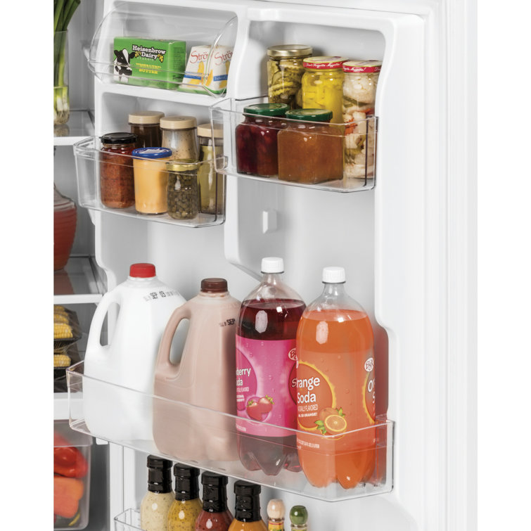 Black 21.9 Cu. Ft. Smart Energy Star Top Freezer Refrigerator