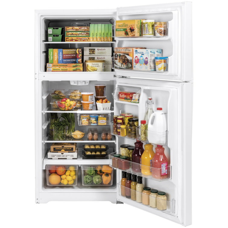 White 21.9 Cu. Ft. Energy Star Top Freezer Refrigerator