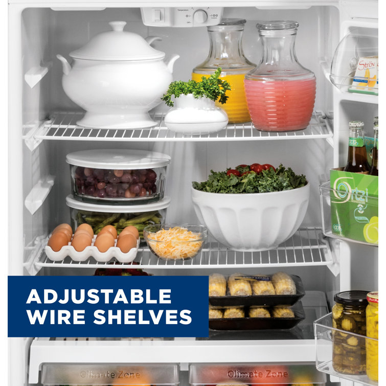 White 19.2 Cu. Ft. Energy Star Top Freezer Refrigerator