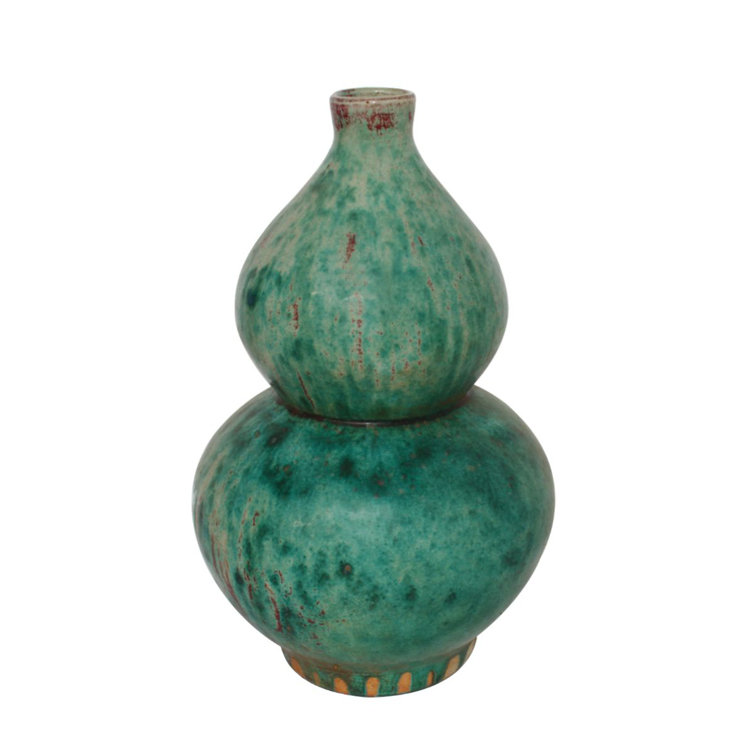 Handmade Green Porcelain Decorative Table Vase