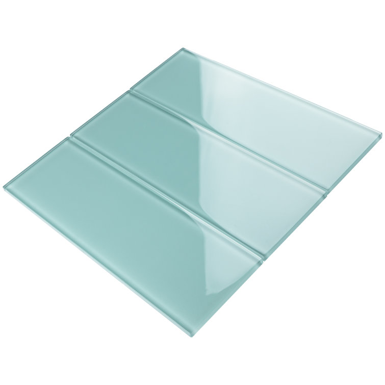 Blue Green Glass Mosaic Subway Tile for Kitchen and Bathroom