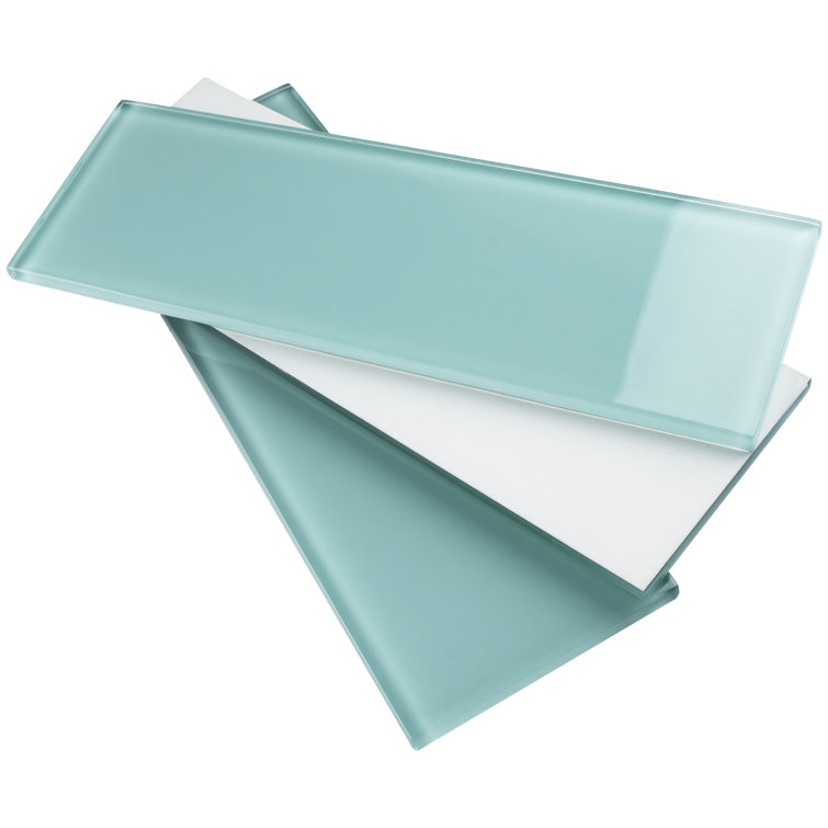 Blue Green Glass Mosaic Subway Tile for Kitchen and Bathroom