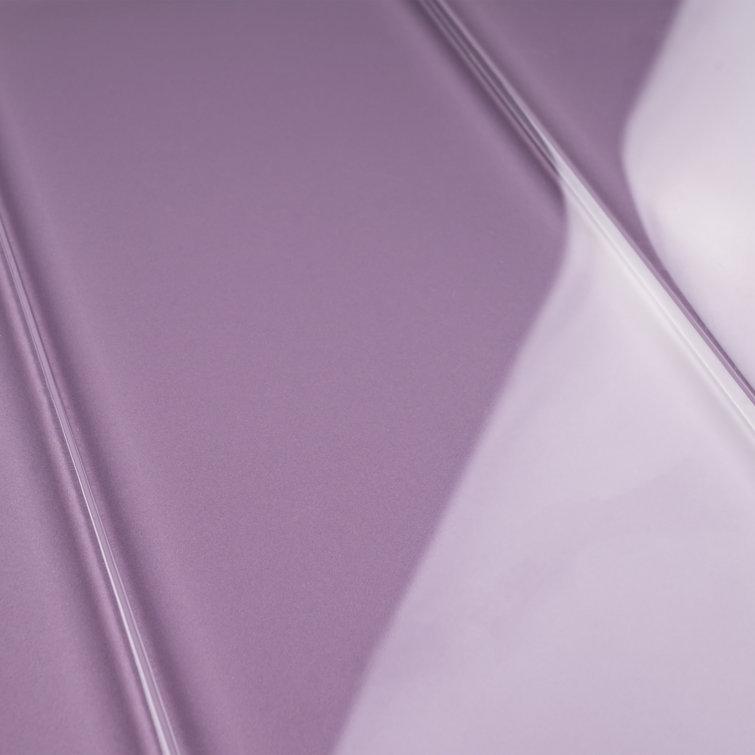 Purple 4'' x 12'' Glass Mosaic Subway Tile for Bathroom and Kitchen