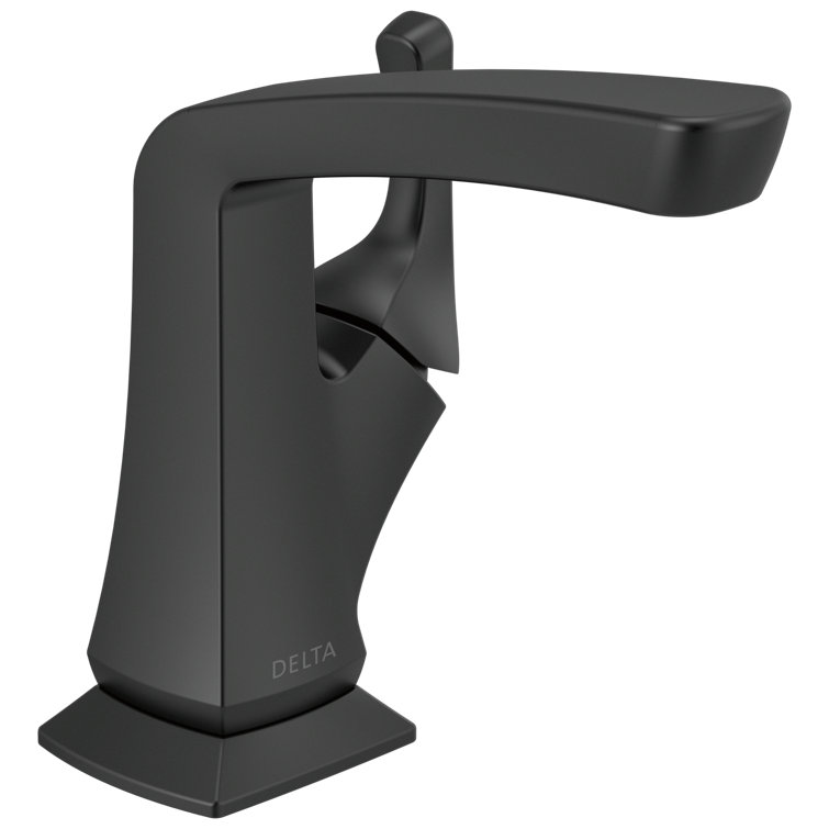 Vesna Matte Black 6.65" High Single Hole Bathroom Faucet