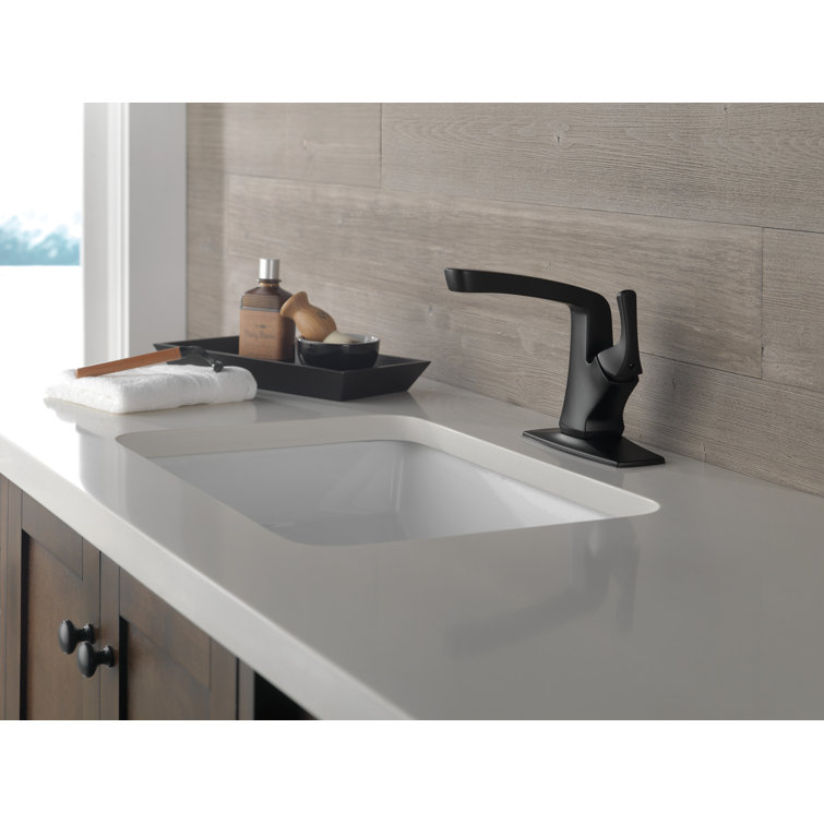 Vesna Matte Black 6.65" High Single Hole Bathroom Faucet