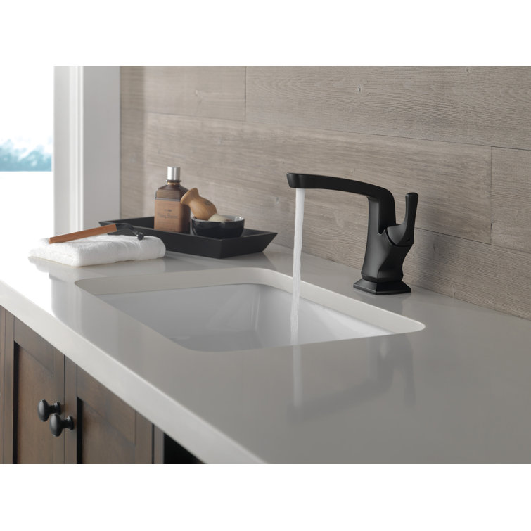 Vesna Matte Black 6.65" High Single Hole Bathroom Faucet