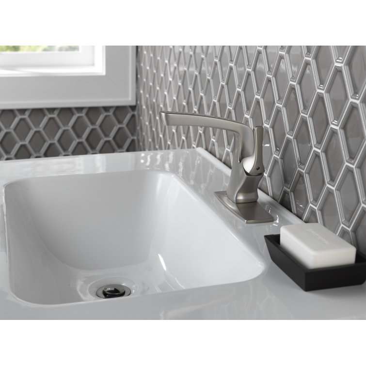 Vesna SpotShield Brushed Nickel Single-Handle Mid-Arc Bathroom Faucet