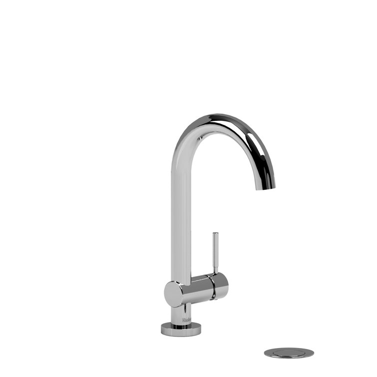 Riu Chrome Gooseneck Single-Lever Deck Mount Faucet