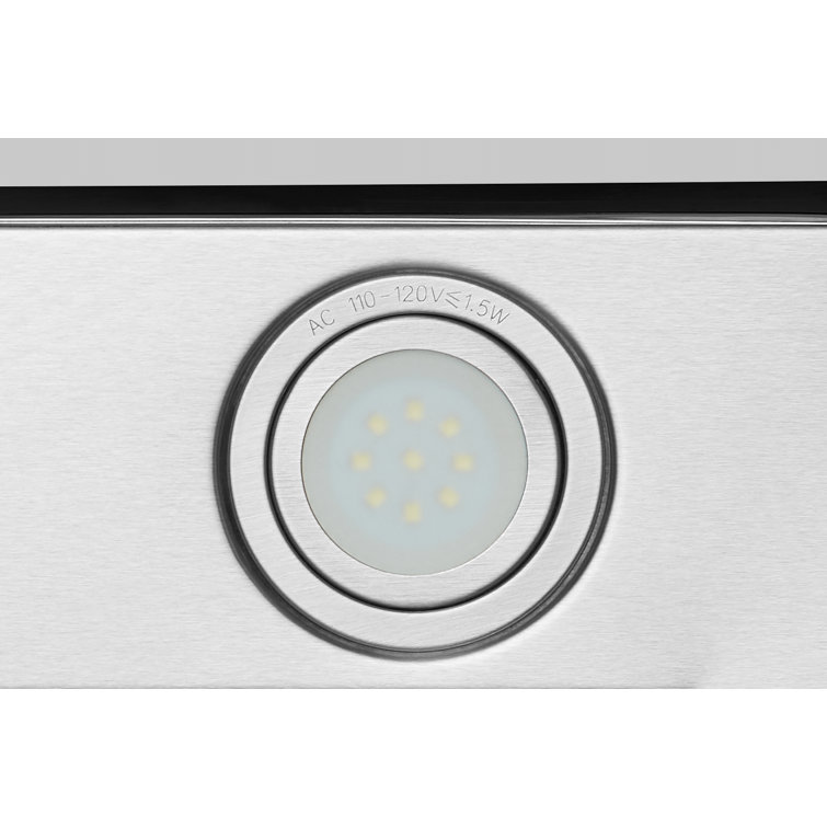 30" Stainless Steel Convertible Wall Mount Range Hood with Charcoal Filter