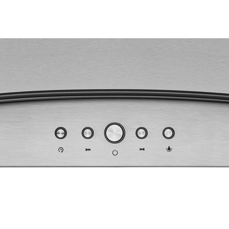 Hauslane 36" Stainless Steel Convertible Island Range Hood with Charcoal Filter