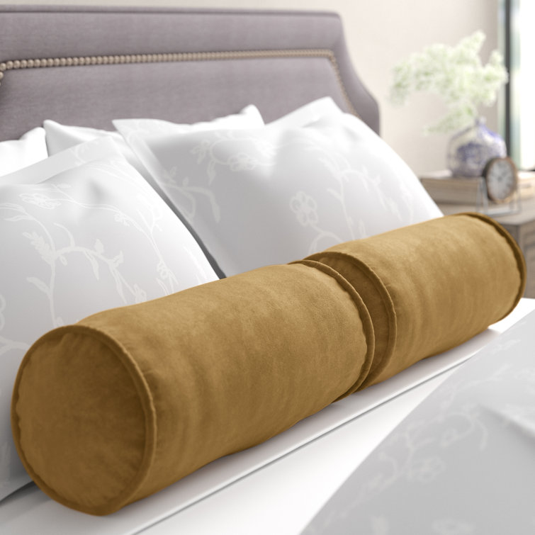 Java Microsuede Double-Corded Bolster Pillow Set