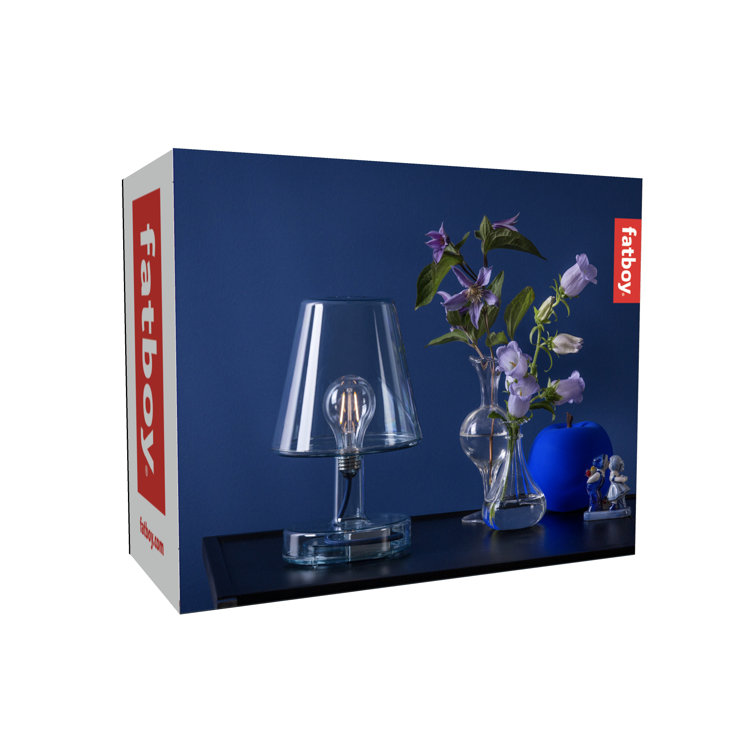 Brown Cordless Touch Outdoor Table Lamp Set