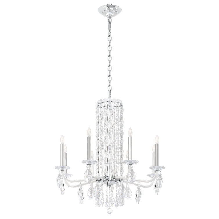 Heritage Crystal 8-Light Stainless Steel Chandelier
