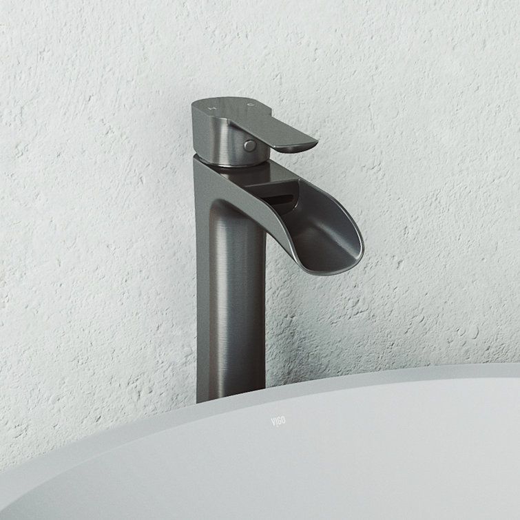 Niko Matte Black Brass Single Handle Vessel Faucet