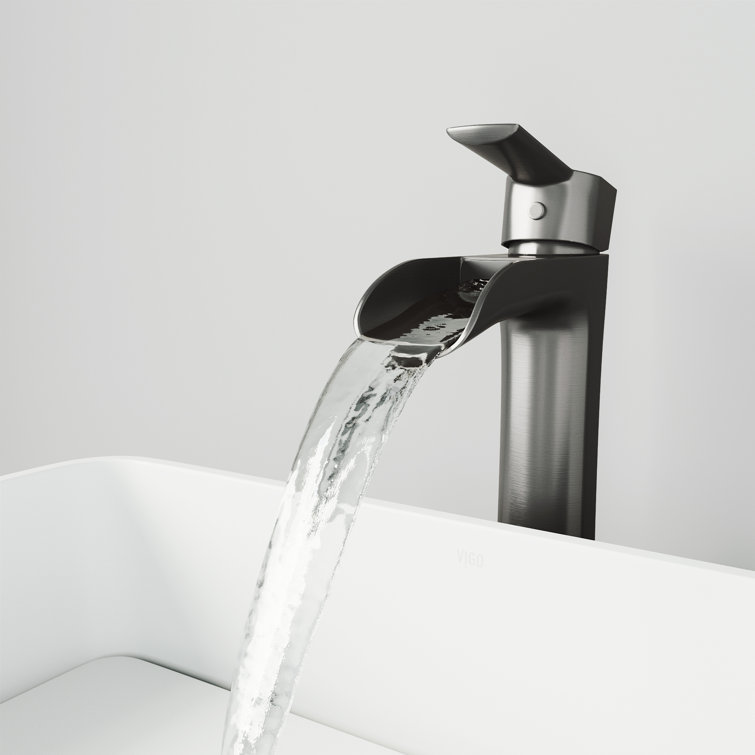 Niko Matte Black Brass Single Handle Vessel Faucet