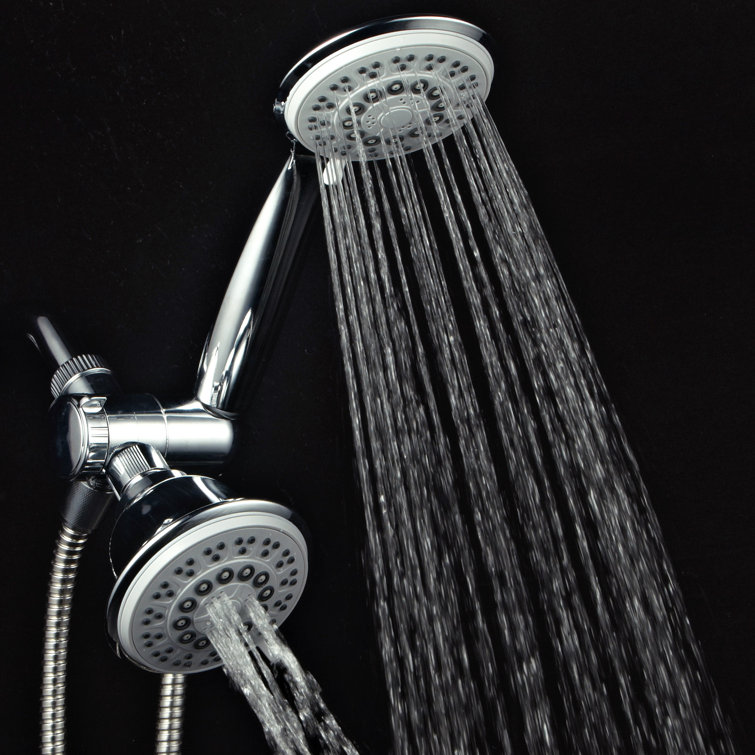 Chrome Dual Head Handheld and Wall Mounted Shower Combo