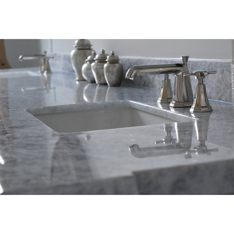 Polished Nickel Brass Widespread Bathroom Faucet