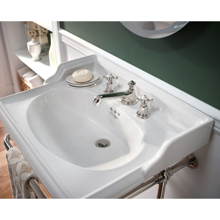 Classic Elegance 15'' Polished Nickel Widespread Bathroom Faucet