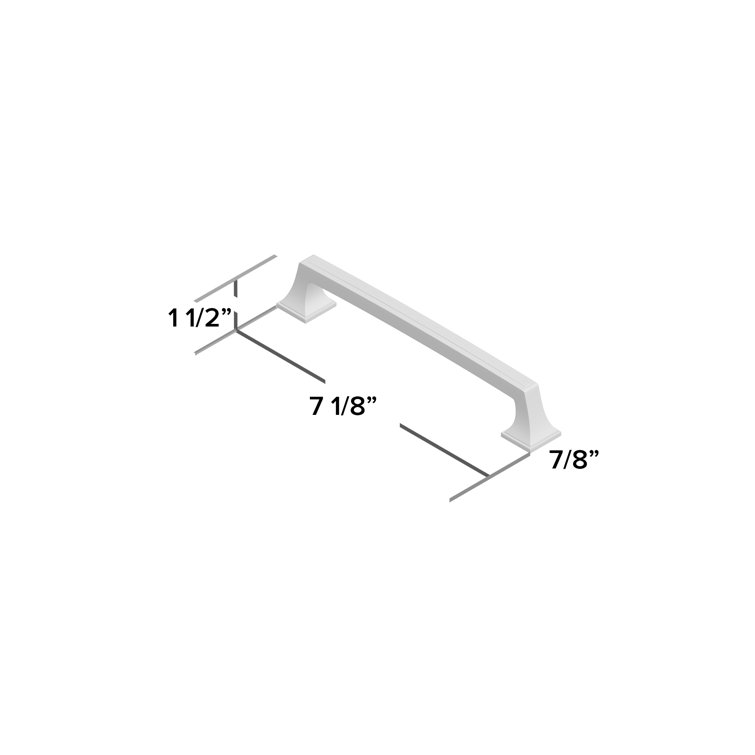 Gilded Bronze 5'' Bar Pull with Mounting Hardware