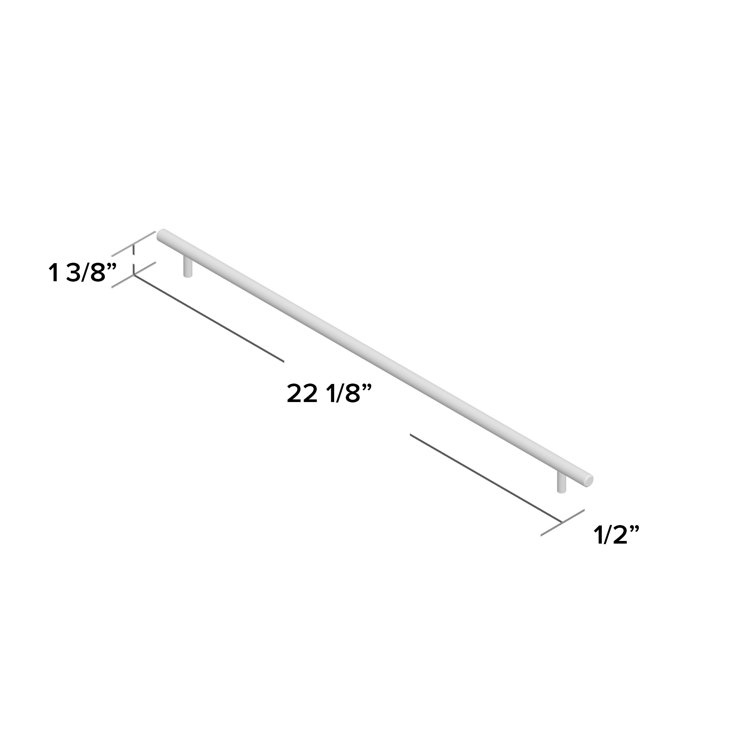 Golden Champagne 12-5/8 inch Steel Bar Pull with Mounting Hardware
