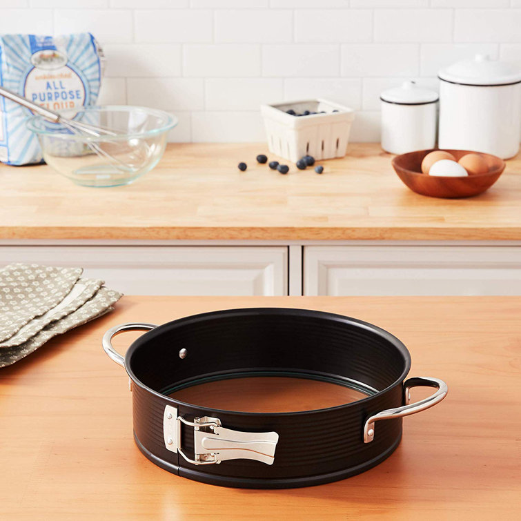 9-Inch Black Non-Stick Springform Pan with Handles
