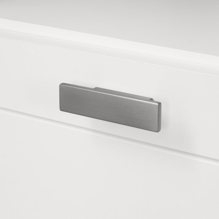 Pure White Reevo Changing Table Dresser with Storage Drawers