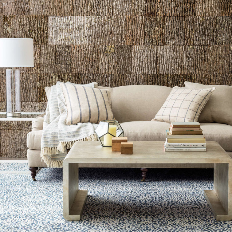 Handmade Blue and Ivory Wool Medallion Area Rug