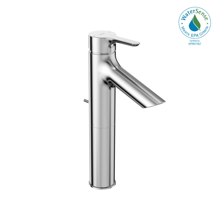 Sleek Chrome 10.5'' Modern Single-Hole Brass Vessel Faucet