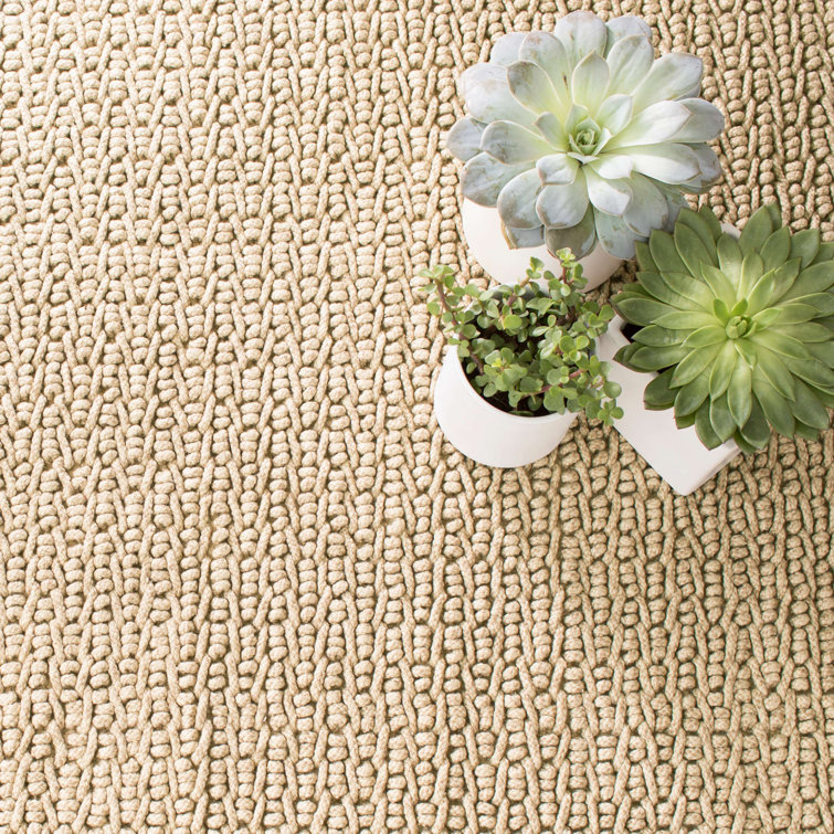 Veranda Natural Beige 3ft x 5ft Indoor/Outdoor Textured Rug