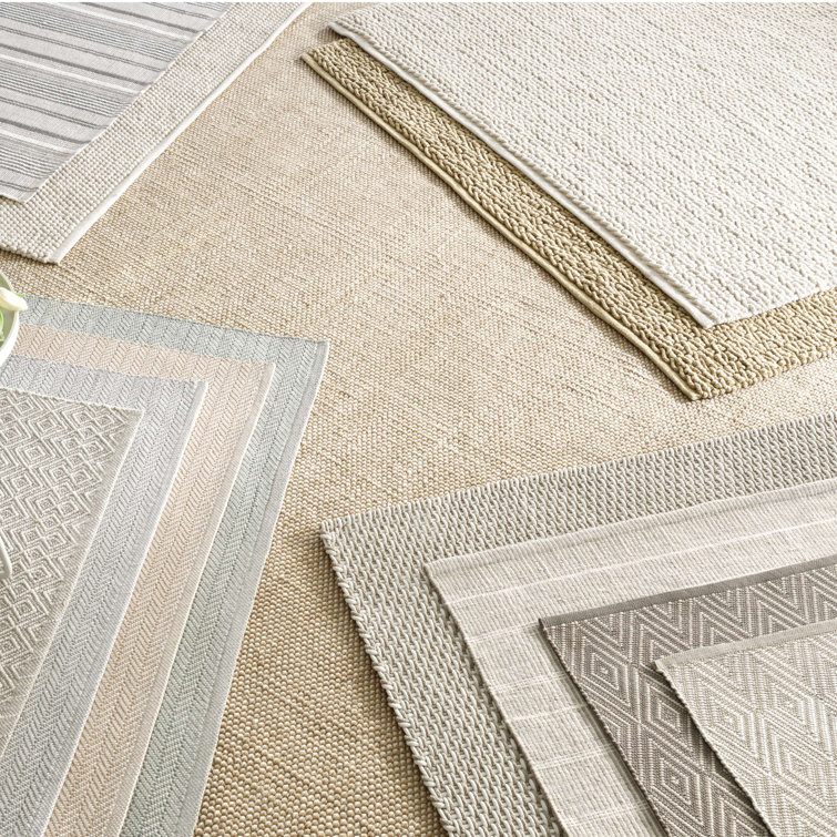 Veranda Natural Beige 3ft x 5ft Indoor/Outdoor Textured Rug