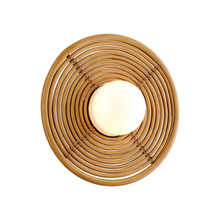 14'' Brown and Silver Steel LED Wall Sconce