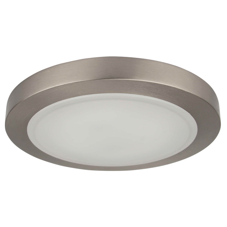 Brushed Nickel 9.5" LED Flush Mount Ceiling Light