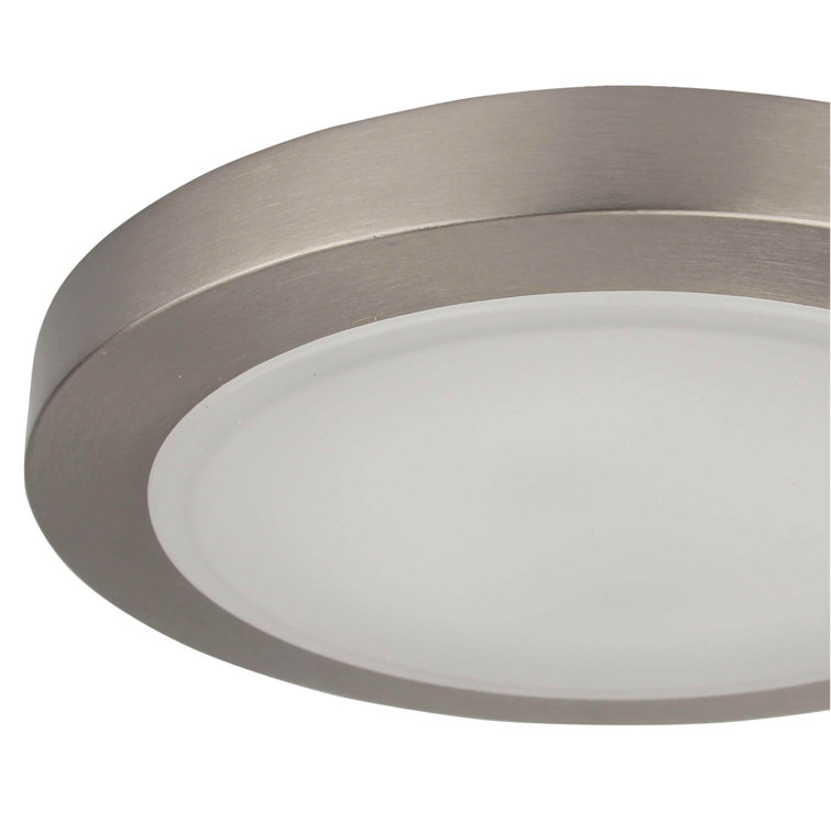 Brushed Nickel 9.5" LED Flush Mount Ceiling Light