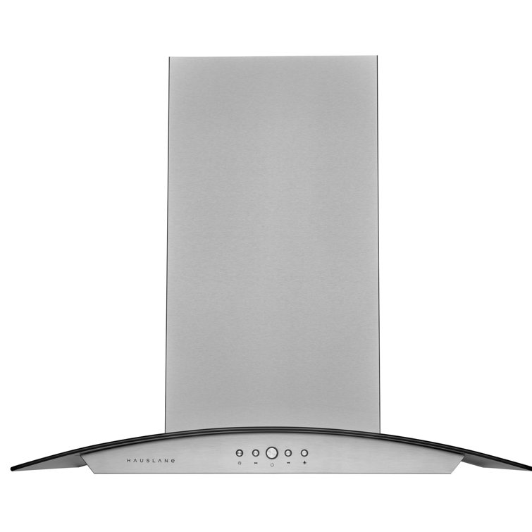 Hauslane 30" Stainless Steel Convertible Island Range Hood with Charcoal Filter