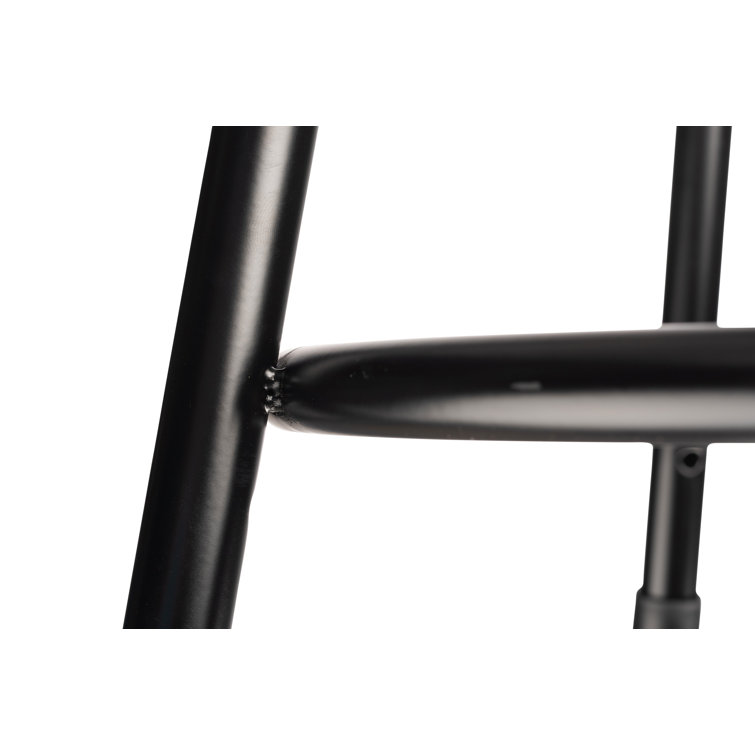 ErgoFlex 39" Adjustable Black Metal Lab Stool