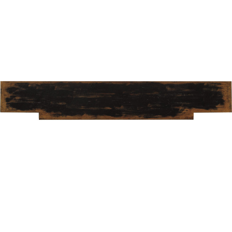 Transitional Ebony Black 72'' Rectangular Console Table with Storage