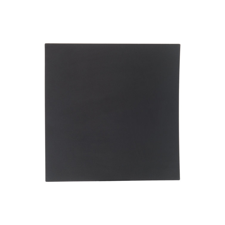 Dimmable Black LED Wall Sconce with White Diffuser Glass
