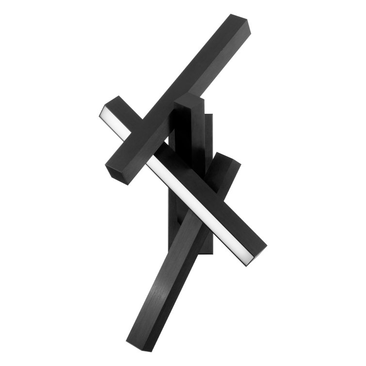 Modern Forms Chaos 4-Light Black Aluminum LED Sconce