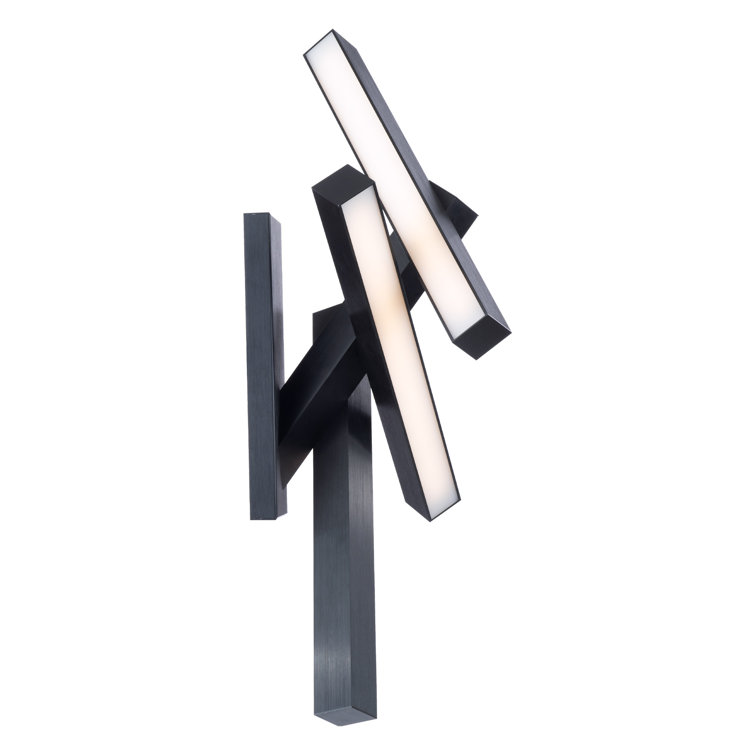 Modern Forms Chaos 4-Light Black Aluminum LED Sconce