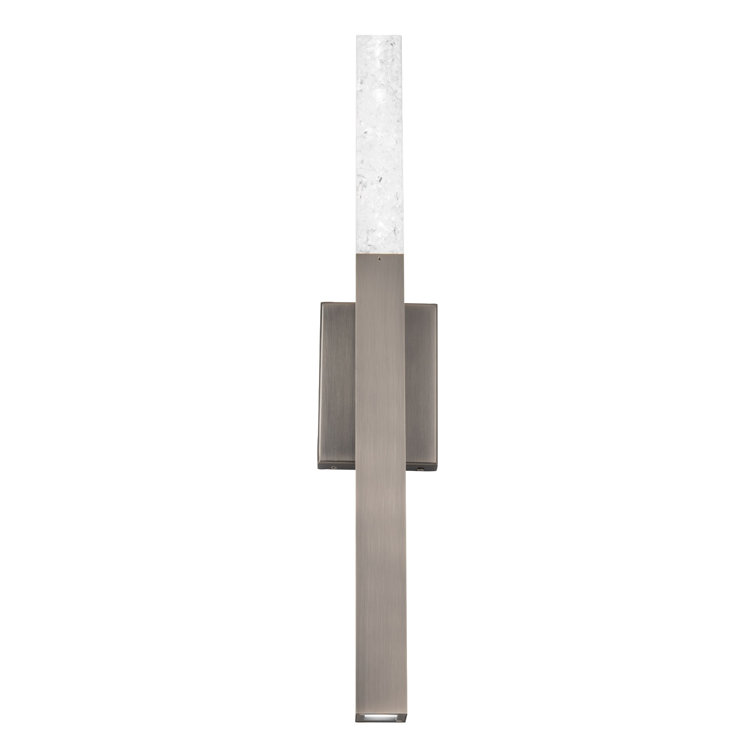 Minx Antique Nickel LED Wallchiere with Reclaimed K5 Crystals
