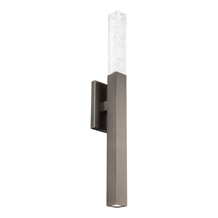 Minx Antique Nickel LED Wallchiere with Reclaimed K5 Crystals