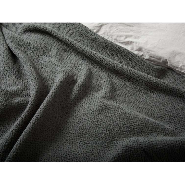 King Size Ginger Organic Cotton Woven Blanket