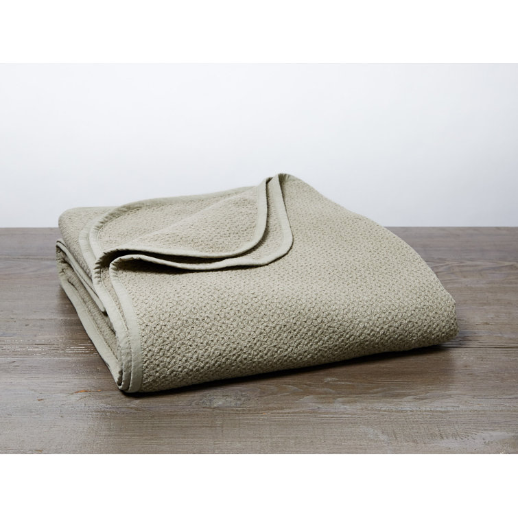 King Size Ginger Organic Cotton Woven Blanket