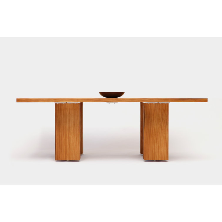 Elegant Afromosia Solid Wood Rectangular Dining Table, Seats 8